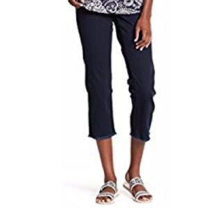 Joe Fresh Cropped Twill Frayed Hem Pant Size 6